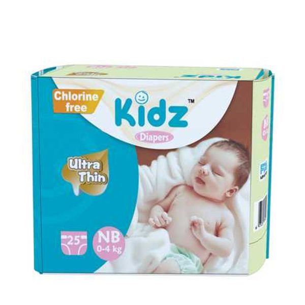 Kidz Baby Diaper Belt New Born (0-4 kg) (25 pcs)