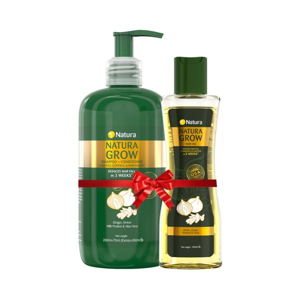Natura Shampoo & Conditioner (Free Hair Oil 100 ml) (350 ml)