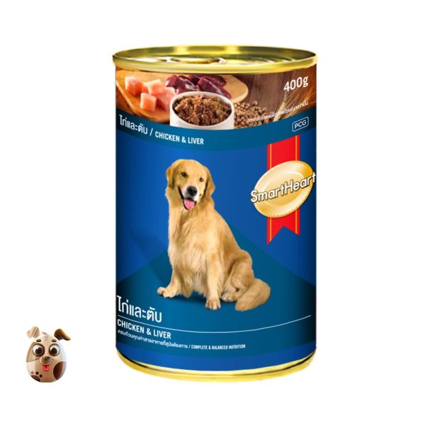SmartHeart Dog Food Adult Chicken and Liver Can (400 gm)